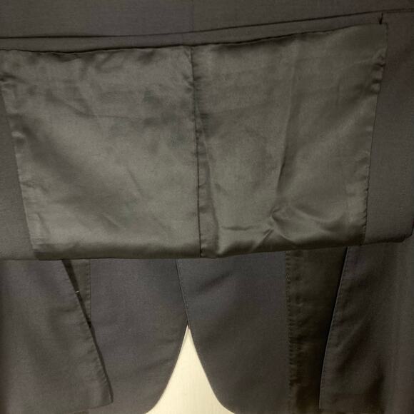 NWOT CANALI Blazer Mens 36R ITALY Navy-Blue Wool Double-Breasted Lined Long-Slv - Picture 6 of 16